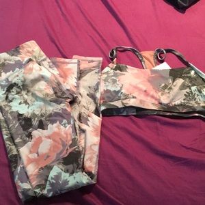 Leggings and sports bra